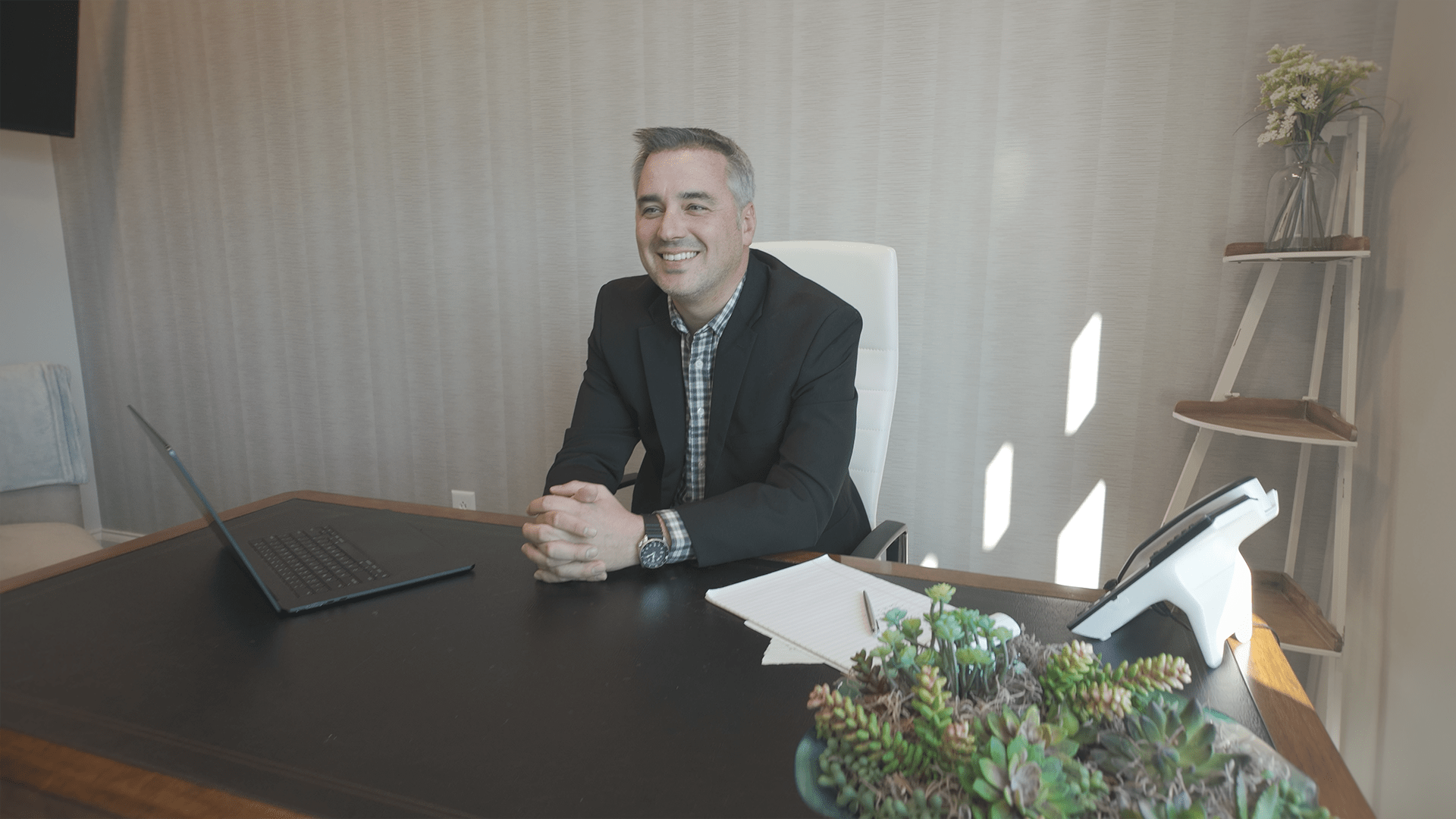 Dr. Cory Sessoms during patient consultation